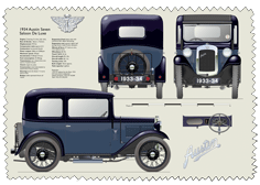 Austin Seven Saloon De Luxe 1933-34 Glass Cleaning Cloth